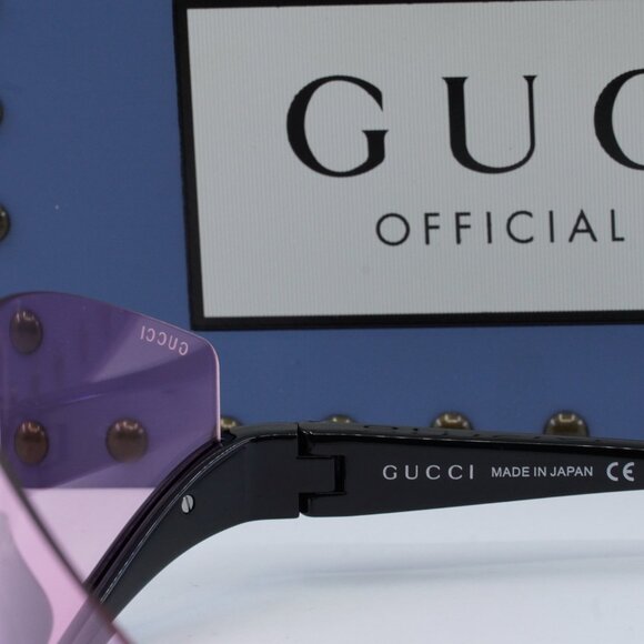 Final Price! Gucci GG1650S 002 Shiny Black Sunglasses - Picture 8 of 13